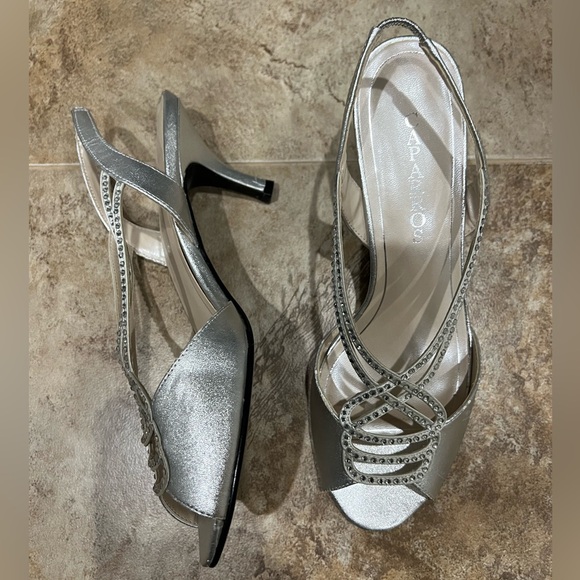 Caparros Dressy Silver Heels - Picture 3 of 4